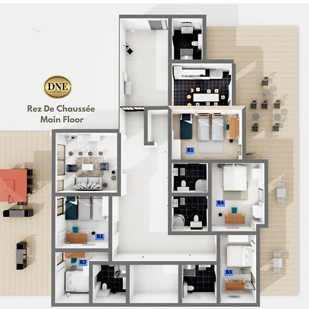 D&E - PARIS-DISNEY - HOLIDAYS APARTMENT - APPARTEMENT DE VACANCES - 5 CHAMBRES- 5 SDB - 5 BEDROOMS - 5 BATHROOMS - Netflix Champs-Sur-Marne Exterior foto